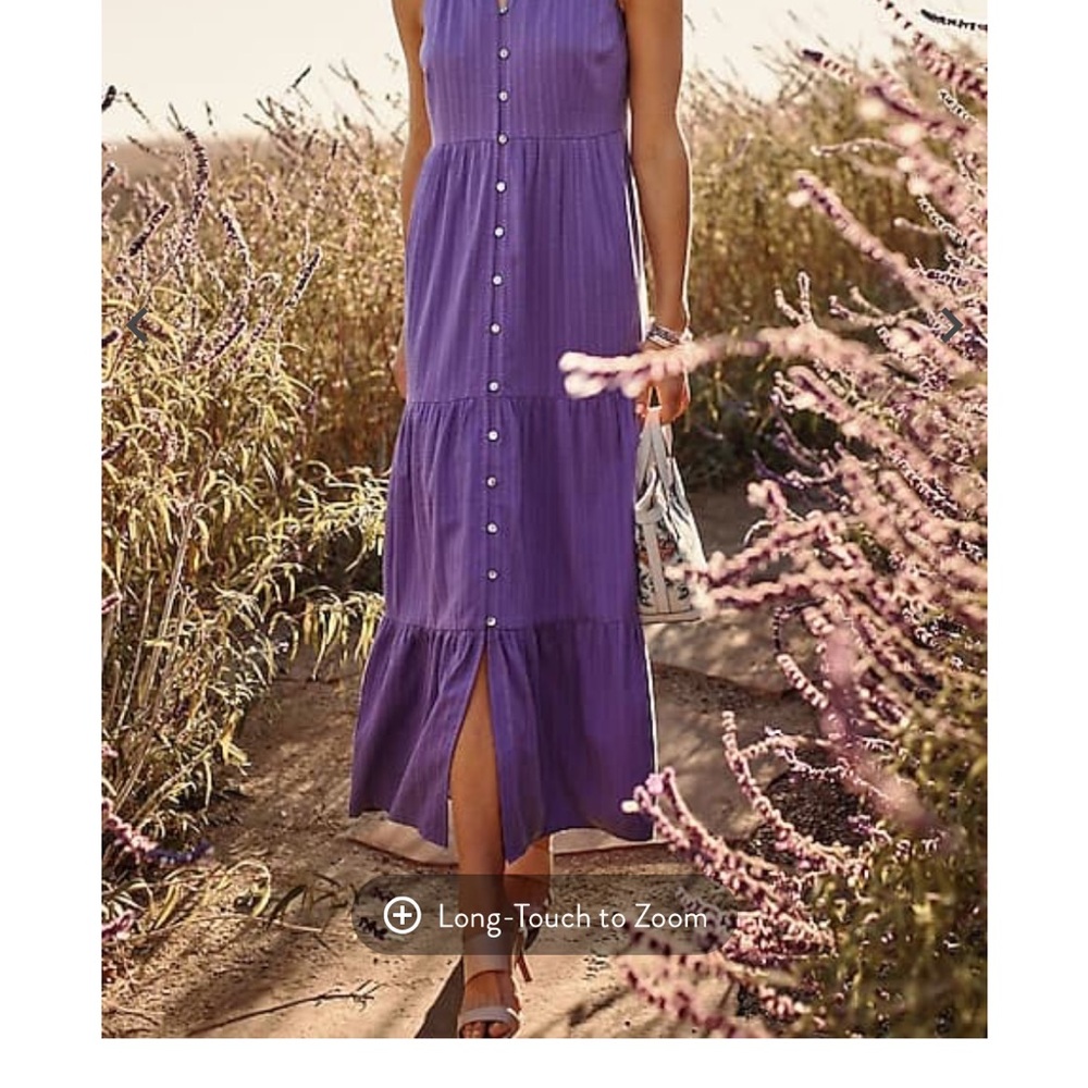 J Jill Sleeveless Tiered Maxi Dress - Picture 2 of 5